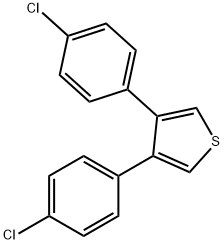 3,4-BIS-(4-CHLORO-PHENYL)-THIOPHENE Structural