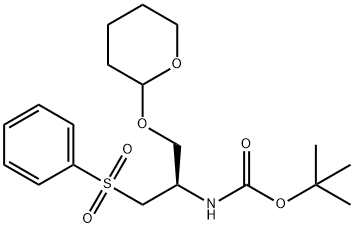 (2R)-2-BOC-AMINO-3-PHENYLSULFONYL-1-(2-TETRAHYDROPYRANYLOXY)PROPANE, 98 Structural