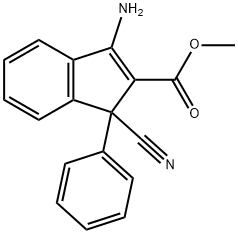 METHYL 3-AMINO-1-CYANO-1-PHENYL-1H-INDENE-2-CARBOXYLATE Structural