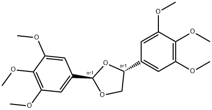 BIS-(3,4,5-TRIMETHOXYPHENYL)-1,3-DIOXOLANE Structural