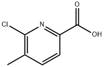 6-Chloro-5-Methylpyridine-2-carboxylic acid Structural