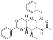 BENZYL 2-ACETAMIDO-4,6-O-BENZYLIDENE-2-DEOXY-3-O-METHYL-ALPHA-D-GLUCOPYRANOSIDE Structural