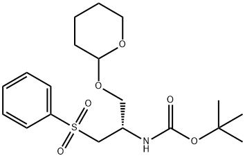 (2S)-2-BOC-AMINO-3-PHENYLSULFONYL-1-(2-TETRAHYDROPYRANYLOXY)PROPANE, 97