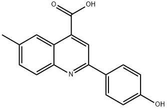 2-(4-HYDROXY-PHENYL)-6-METHYL-QUINOLINE-4-CARBOXYLIC ACID Structural