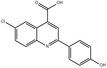 6-CHLORO-2-(4-HYDROXY-PHENYL)-QUINOLINE-4-CARBOXYLIC ACID Structural