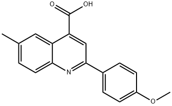 2-(4-METHOXYPHENYL)-6-METHYLQUINOLINE-4-CARBOXYLIC ACID