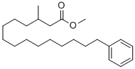 3-METHYL-15-PHENYLPENTADECANOIC ACID METHYL ESTER Structural