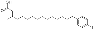 15-(4-iodophenyl)-3-methylpentadecanoic acid Structural