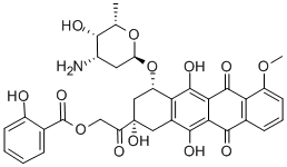 14-salicyloyldaunorubicin Structural