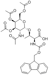 FMOC-THR(GALNAC(AC)3-ALPHA-D)-OH Structural