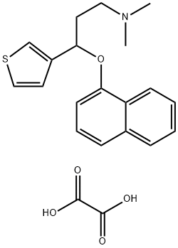 3-THIOPHENEPROPANAMINE, N,N-DIMETHYL-GAMMA-(1-NAPHTHALENYLOXY)-, ETHANEDIOATE(1:1) Structural