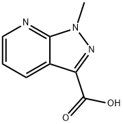 1-METHYL-1H-PYRAZOLO[3,4-B]PYRIDINE-3-CARBOXYLIC ACID Structural