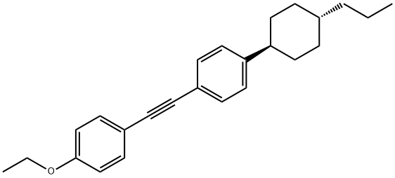 1-[(4-Ethoxyphenyl)ethinyl]-4-(4-trans-propylcyclohexyl)-benzol Structural