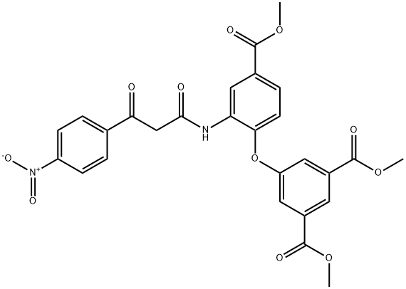 METHYL-3-[2-(4-NITROBENZOYL)ACETAMINO]-4-[3,5-DICARBOXYMETHYL)-PHENOXY]-BENZOATE