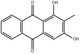 1,3-DIHYDROXY-2-METHYLANTHRAQUINONE Structural