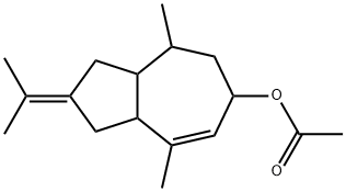 1,2,3,3a,4,5,6,8a-octahydro-2-isopropylidene-4,8-dimethylazulen-6-yl acetate 