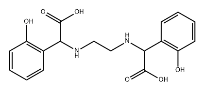 Ethylenediamine-N,N'-bis((2-hydroxyphenyl)acetic acid) Structural