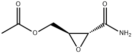 Oxiranecarboxamide, 3-[(acetyloxy)methyl]-, (2R-trans)- (9CI) Structural