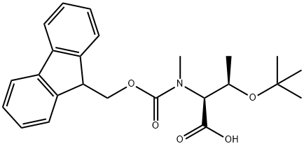 N-Fmoc-N-Methyl-O-tert-butyl-L-threonine Structural