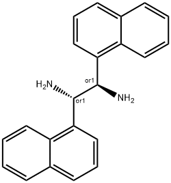 MESO-1,2-BIS(1-NAPHTHYL)ETHYLENEDIAMINE Structural