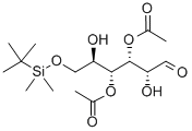 3,4-DI-O-ACETYL-6-O-(TERT-BUTYLDIMETHYLSILYL)-D-GLUCAL Structural