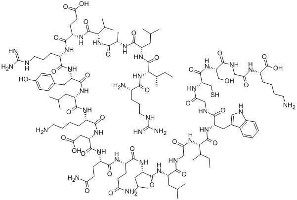 HIV ENVELOPE PROTEIN (GP41) FRAGMENT 579-601 Structural
