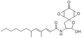 2,4-DODECADIENAMIDE, N-(DIHYDRO-5'-HYDROXY-6'-OXOSPIRO(4,8-DIOXATRICYCLO(5.1.0.03,5)OCTANE-2,2'(3'H)-FURAN)-4'-YL)-4,6-DIMETHYL-