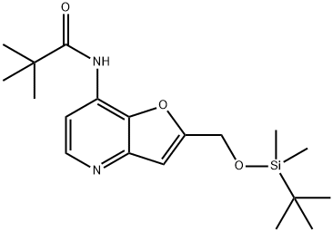 N-(2-((tert-Butyldimethylsilyloxy)methyl)-furo[3,2-b]pyridin-7-yl)pivalamide Structural