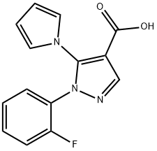 1-(2-FLUOROPHENYL)-5-(1H-PYRROL-1-YL)-1H-PYRAZOLE-4-CARBOXYLIC ACID