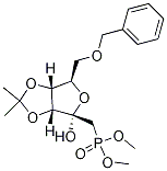 diMethyl ((3aR,4R,6R,6aR)-6-(benzyloxyMethyl)-4-hydroxy-2,2-diMethyltetrahydrofuro[3,4-d][1,3]dioxol-4-yl)Methylphosphonate Structural