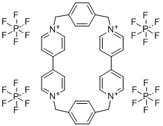 CYCLOBIS(PARAQUAT-1,4-PHENYLENE) TETRAKIS(HEXAFLUOROPHOSPHATE) Structural