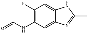 Formamide, N-(6-fluoro-2-methyl-1H-benzimidazol-5-yl)- (9CI) Structural