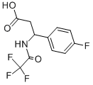 3-(4-FLUOROPHENYL)-3-[(2,2,2-TRIFLUOROACETYL)AMINO]PROPANOIC ACID Structural