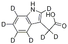 Indole--d5-3-acetic--d2 Acid Structural