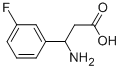 3-Amino-3-(3-fluorophenyl)propanoic acid Structural