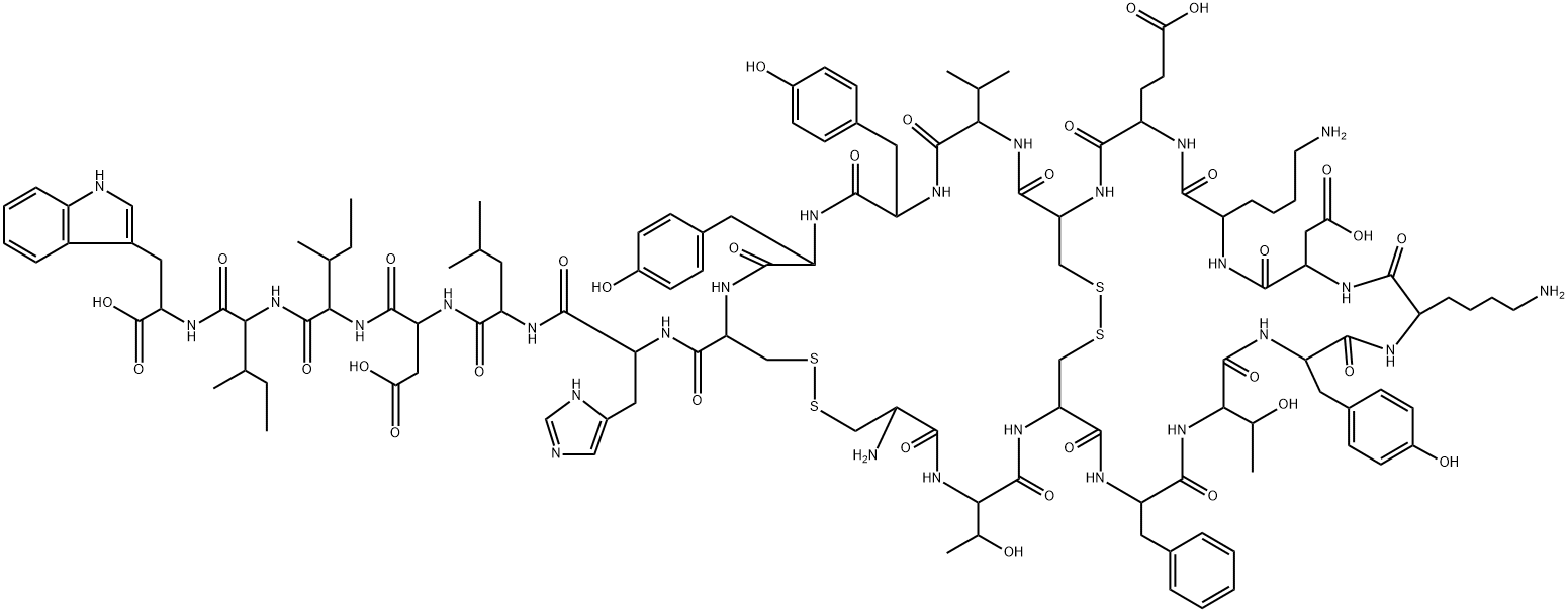 H-CYS-THR-CYS-PHE-THR-TYR-LYS-ASP-LYS-GLU-CYS-VAL-TYR-TYR-CYS-HIS-LEU-ASP-ILE-ILE-TRP-OH Structural