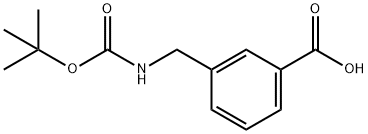 Boc-3-Aminomethylbenzoic acid Structural