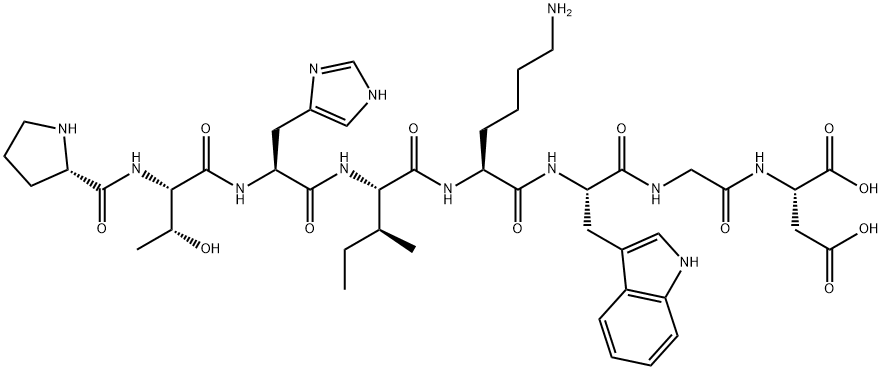 H-PRO-THR-HIS-ILE-LYS-TRP-GLY-ASP-OH Structural