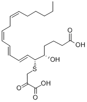 5S-HYDROXY-6R-(S-(2-OXO-3-THIOPROPIONYL))-7E,9E,11Z,14Z-EICOSATETRAENOIC ACID Structural