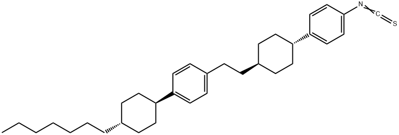 1-(4-(4-HEPTYLCYCLOHEXYL)PHENYL)ISOTHIO& Structural