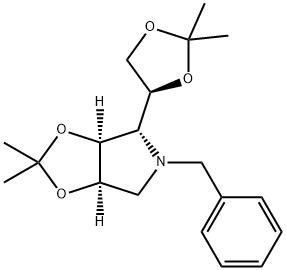 (3AR,4R,6AS)-5-BENZYL-4-((S)-2,2-DIMETHYL-[1,3]DIOXOLAN-4-YL)-2,2-DIMETHYL-TETRAHYDRO-[1,3]DIOXOLO[4,5-C]PYRROLE Structural