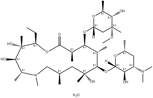 Azithromycin dihydrate Structural