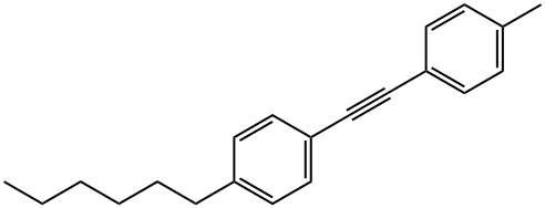 1-Hexyl-4-[(4-methylphenyl)ethynyl]benzene  Structural