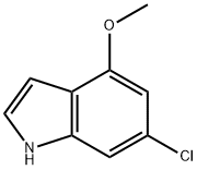 6-Chloro-4-methoxyindole Structural