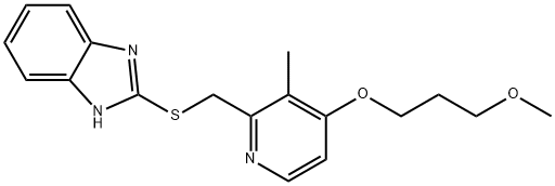 2-{[4-(3-Methoxypropoxy)-3-methylpyridine-2-yl]methylthio}-1H-benzimidazole Structural Picture