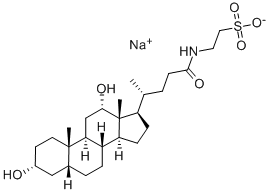 2-[(3ALPHA,12ALPHA-DIHYDROXY-24-OXO-5BETA-CHOLAN-24-YL)-AMINO] ETHANESULFONIC ACID SODIUM SALT