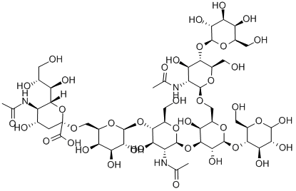 ALPHA-NEUNAC-[2->6]-BETA-GAL-[1->4]-BETA-GLCNAC-[1->3][BETA-GAL-(1->4)-BETA-GLCNAC(1->6)]-BETA-GAL-[1->4]-GLC