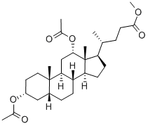 3α,12α-Diacetoxy-5β-cholan-24-oic acid methyl ester Structural