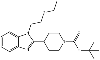 tert-butyl 4-(1-(2-ethoxyethyl)-1H-benzo[d]iMidazol-2-yl)piperidine-1-carboxylate Structural