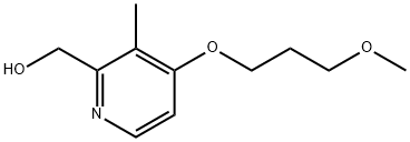 2-Hydroxymethyl-3-methyl-4-(3-methoxy propanoxyl)pyridine Structural